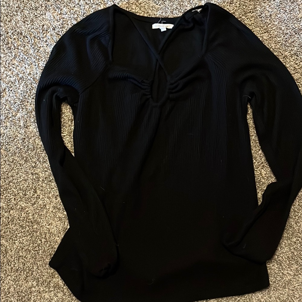 Stylish Black keyhole Blouse